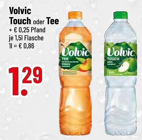 Volvic Touch oder Tee 1,5l für nur 1,29 €