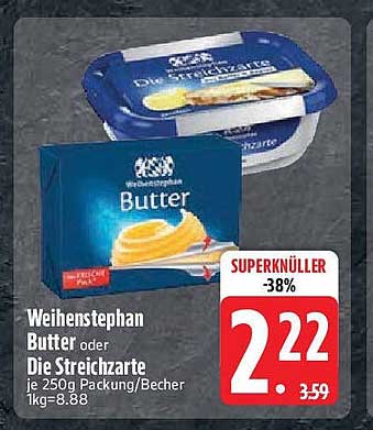 Weihenstephan Butter oder Die Streichzarte - Superangebot!