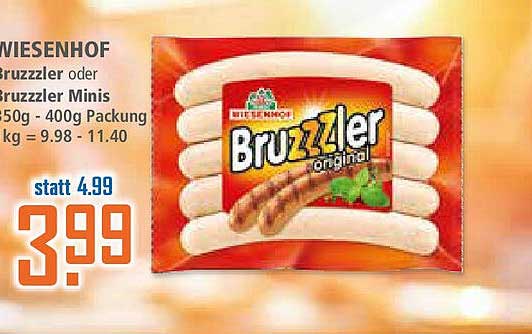 Wiesenhof Bruzzzler oder Bruzzzler Minis 400g