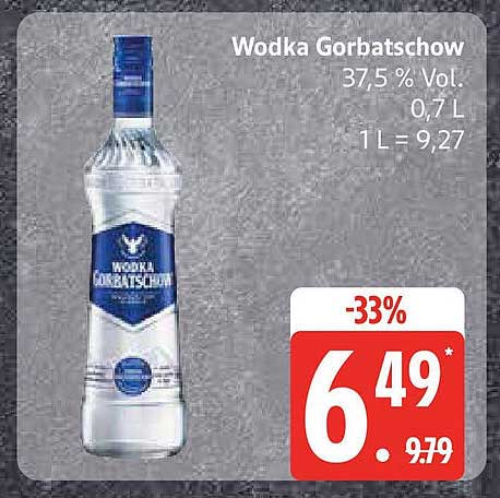 Wodka Gorbattschow 0,7L - 37,5 % Vol.