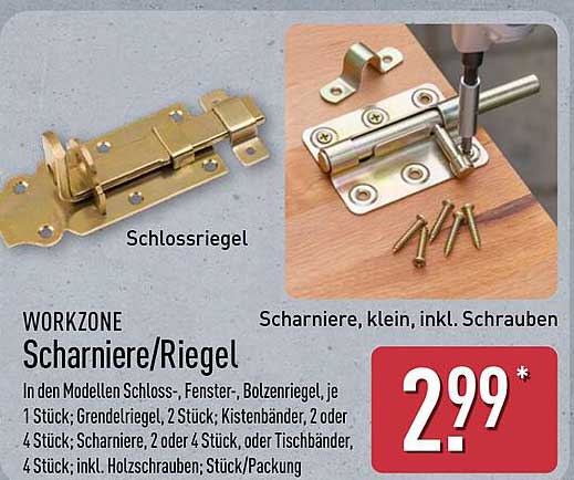 WORKZONE Scharniere/Riegel - Vielfältige Lösungen für Ihr Zuhause