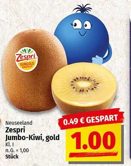 Zespri Jumbo-Kiwi, gold - 1,00 €