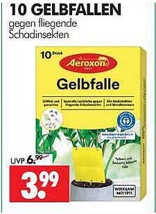 10 GELBFALLEN gegen fliegende Schadinsekten