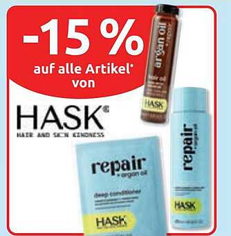 -15 % auf alle Artikel* von HASK