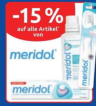 -15 % auf alle Artikel von meridol