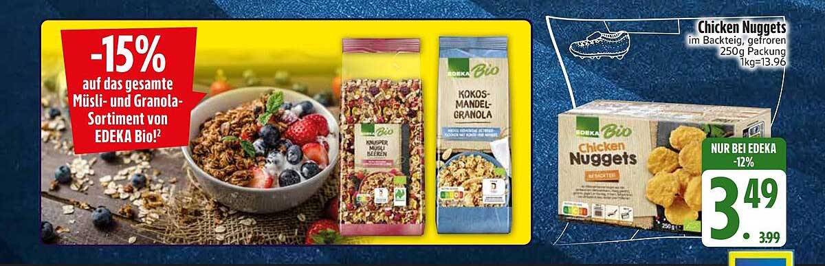 -15% auf das gesamte Müsli- und Granola-Sortiment von EDEKA Bio!²