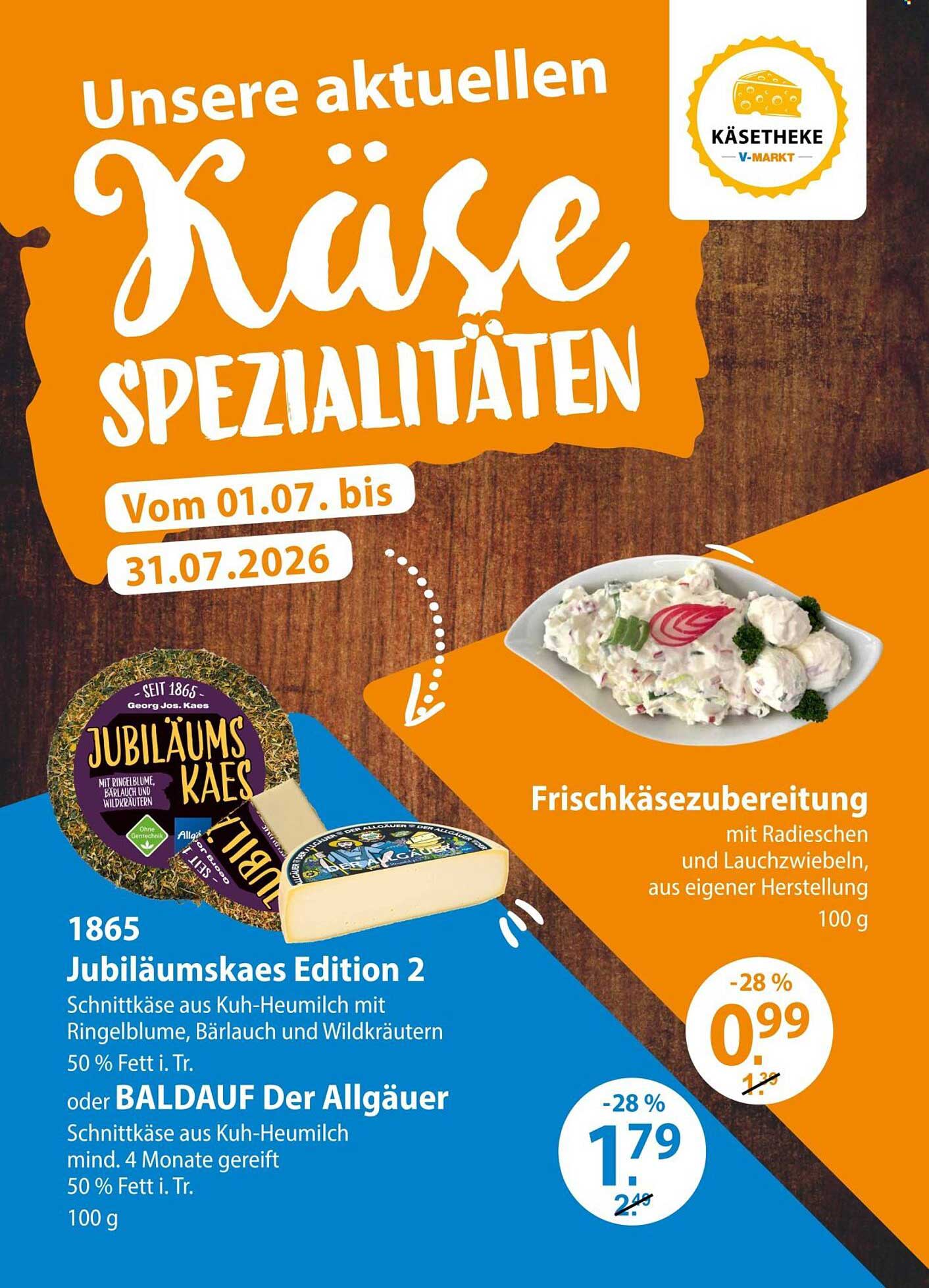 1865 Jubiläumskaes Edition 2 oder BALDAUF Der Allgäuer