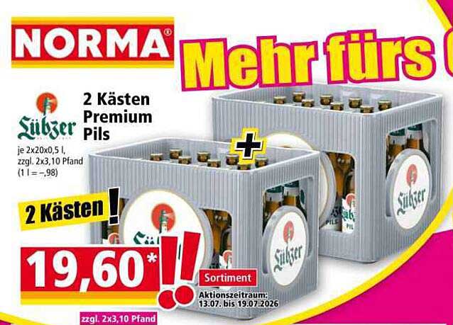 2 Kästen Süßer Premium Pils