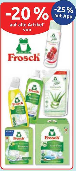 -20 % auf alle Artikel von Frosch