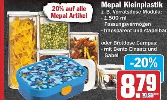 20% auf alle Mepal Artikel