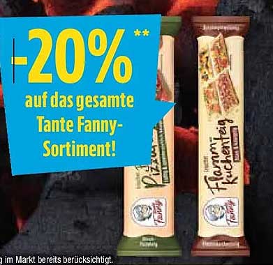-20% auf das gesamte Tante Fanny-Sortiment!