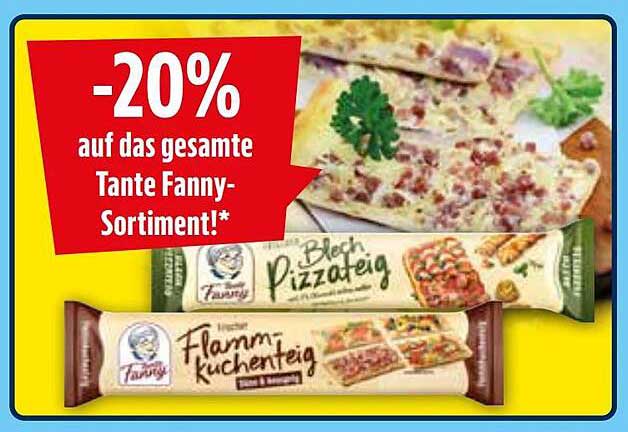 -20% auf das gesamte Tante Fanny-Sortiment!*