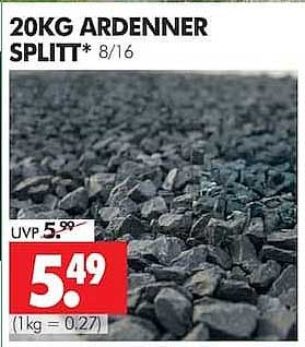 20KG ARDENNER SPLITT* 8/16