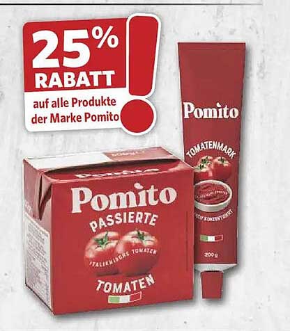 25% RABATT auf alle Produkte der Marke Pomito