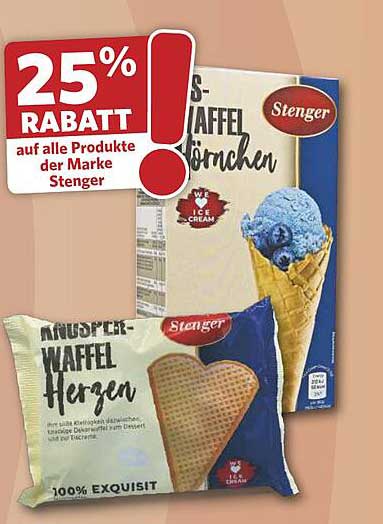 25% RABATT auf alle Produkte der Marke Stenger