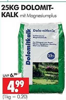 25KG DOLOMIT-KALK mit Magnesiumplus