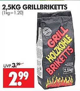 2,5KG GRILLBRIKETTS
