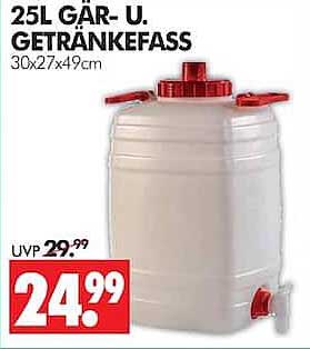 25L GÄR- U. GETRÄNKEFASS