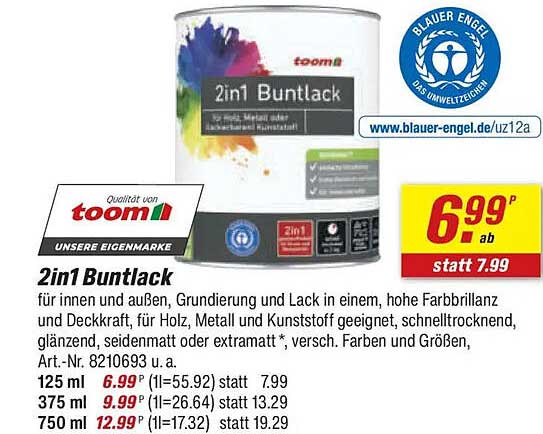 2in1 Buntlack