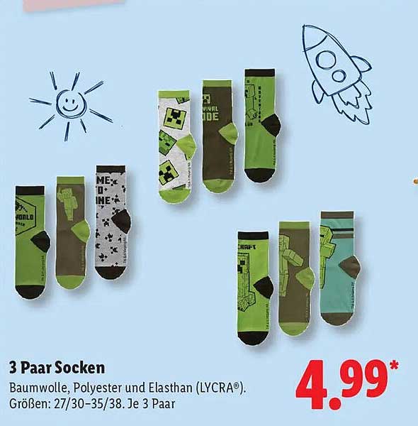 3 Paar Socken