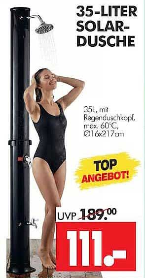 35-LITER SOLAR-DUSCHE