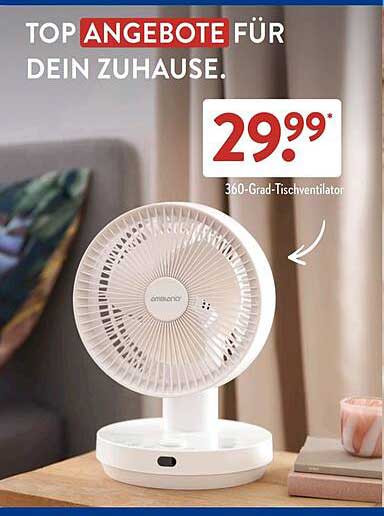 360-Grad-Tischventilator