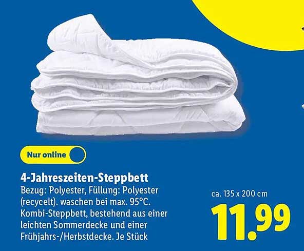 4-Jahreszeiten-Steppbett