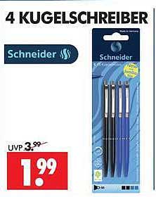 4 KUGELSCHREIBER Schneider