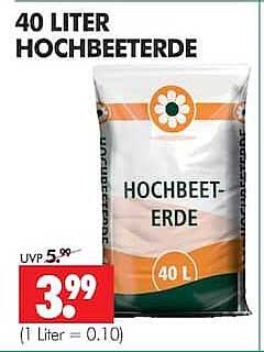 40 LITER HOCHBEETERDE