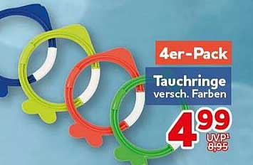 4er-Pack Tauchringe versch. Farben