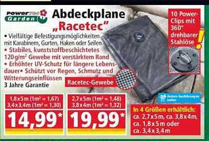 Abdeckplane „Racete“