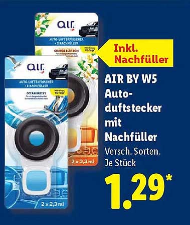 AIR BY W5 Auto-duftstecker mit Nachfüller