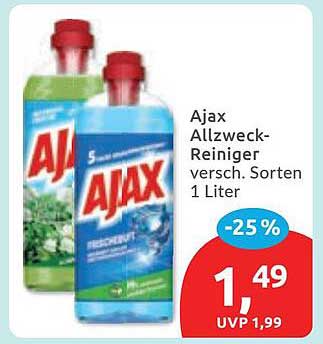 Ajax Allzweck-Reiniger versch. Sorten 1 Liter