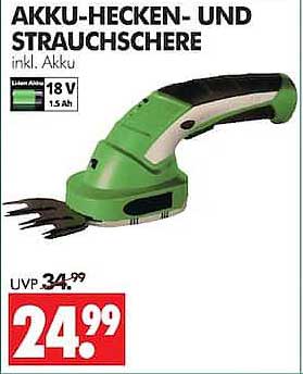 AKKU-HECKEN- UND STRAUCHSCHERE inkl. Akku