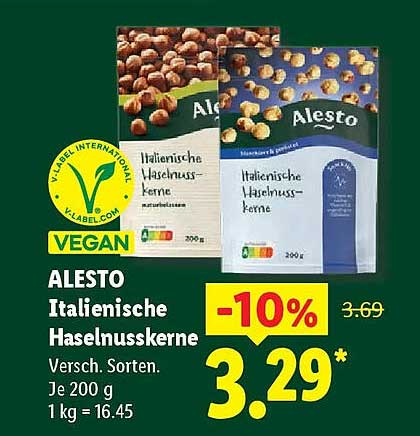 ALESTO Italienische Haselnusskerne