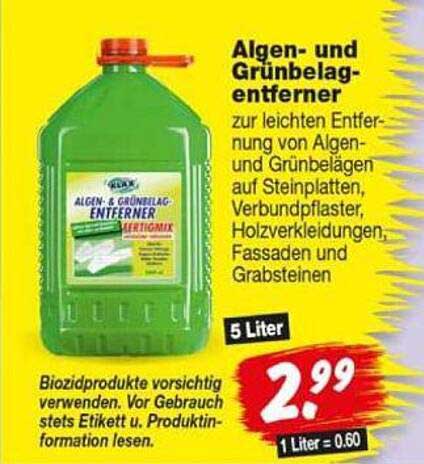 Algen- und Grünbelag-entferner