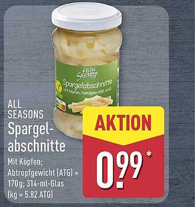 ALL SEASONS Spargelabschnitte