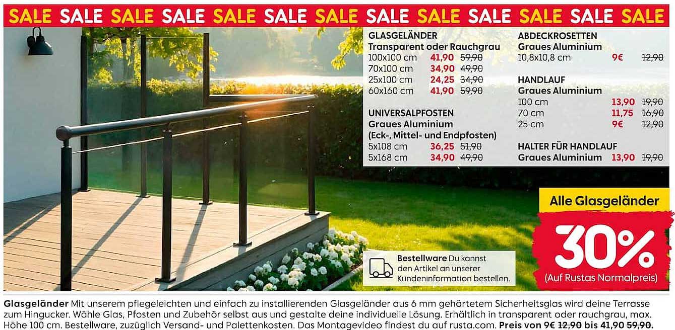 Alle Glasgeländer