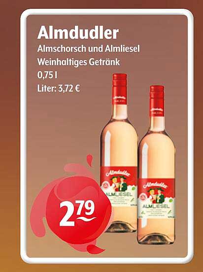 Almdudler Almschorch und Almliesel Weinhaltiges Getränk 0,75 l