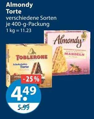 Almondy Torte verschiedene Sorten je 400-g-Packung 1 kg = 11.23