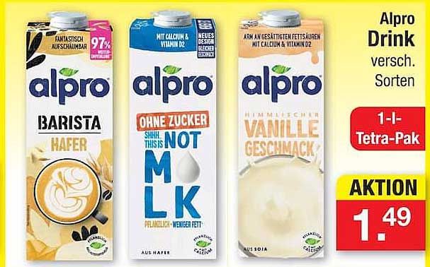 Alpro Drink versch. Sorten