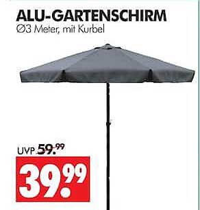 ALU-GARTENSCHIRM