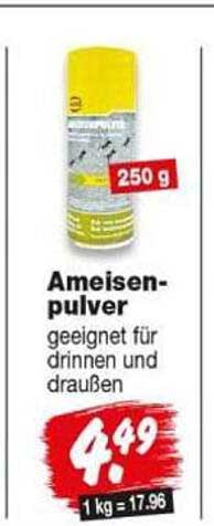 Ameisenpulver geeignet für drinnen und draußen