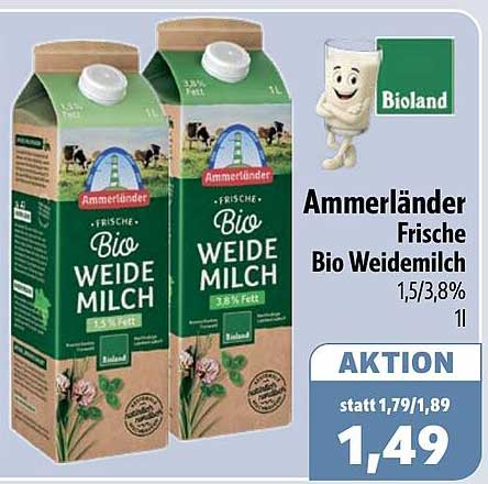 Ammerländer Frische Bio Weidemilch
