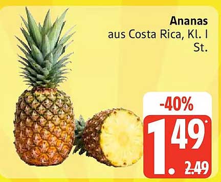 Ananas aus Costa Rica, Kl. I St.