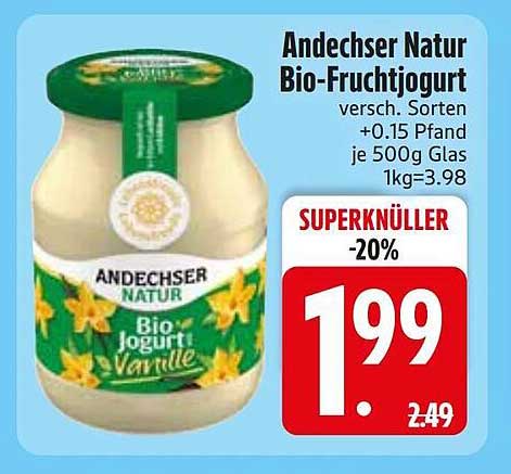 Andechser Natur Bio-Fruchtjogurt
