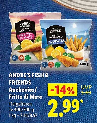 ANDRÈ’S FISH & FRIENDS Anchovies/ Fritto di Mare