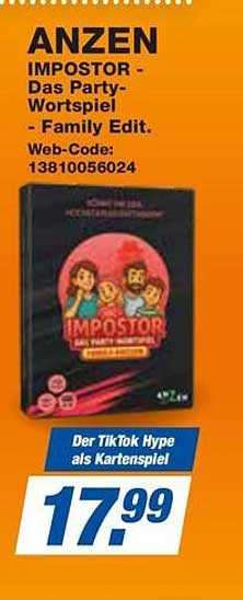 ANZEN IMPOSTOR - Das Party-Wortspiel - Family Edit.