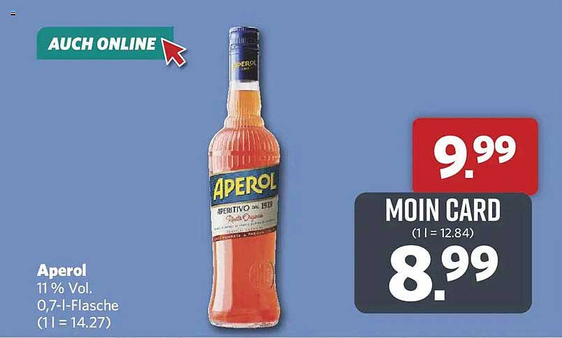 Aperol 11 % Vol. 0,7-l-Flasche