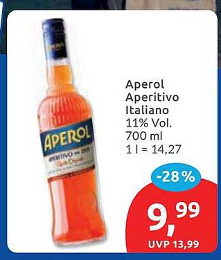 Aperol Aperitivo Italiano 11% Vol. 700 ml